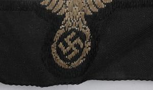 Casquette Bevo personnalisée avec insignes d'aigles et de crânes, casquette de cérémonie avec insignes d'aigles et de crânes - Product Image 6