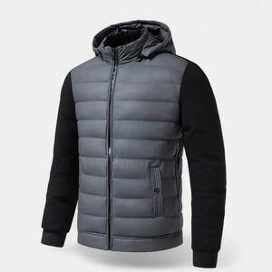 Chaqueta de running para hombre, ligera, tipo puffer, híbrida, cálida para invierno, aislante térmica, para senderismo, golf y deportes. - Product Image 1