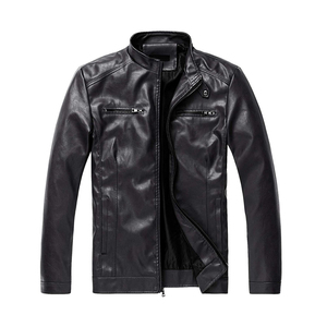 Veste de pilote en cuir véritable pour hommes avec boutons-pression pour marques de vêtements masculins, fournisseur en gros à faible MOQ - Product Image 1