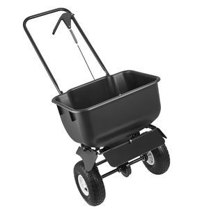 Nuovo Spargitore per Prato a Spinta con Larghezza di Spargimento di 3,6 m, Capacità di Carico di 36 kg, 10 Pneumatici All-Terrain, Spargitore a Spinta per Industrie Agricole - Product Image 1