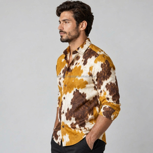 Stylish cowhide hair <b>shirt</b> <b>for</b> <b>men</b> featuring durable leather natural patterns comfortable construction and unique handcrafted - Product Image 4