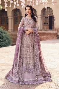 ชุดเดรส Anarkali Lehenga Choli แบบยาวประดับประดาอย่างหรูหราสไตล์ปากีสถาน สำหรับผู้หญิง ชุดเจ้าสาวงานแต่งงาน ชุดงานเลี้ยงสุดหรู ผ้าอะคริลิกกันยับ - Product Image 3