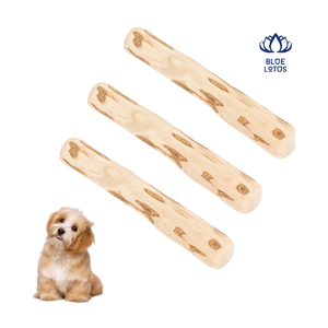 Jouets à mâcher pour chien en bois HOT TOY, bois massif naturel, durable, petite taille, pour usage intérieur - Product Image 1