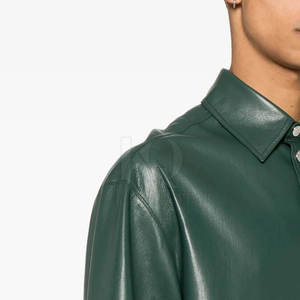 Camisas de Cuero para Hombre, Material Duradero de Primera Calidad, Estilo Clásico, Ajuste Cómodo para Oficina y Uso Diario - Product Image 4