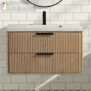 Mueble de Baño JY Project Personalizado, Moderno 2026, de Tamaño Pequeño, Montado en el Suelo, de Madera Resistente al Agua, Ecológico, con Tablero de Melamina - Product Image 2