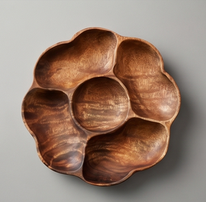 Plateau de service en bois fait main, design moderne, bois naturel poli, pour la maison, les mariages, les événements, les restaurants et les cadeaux - Product Image 4