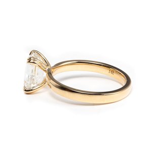 Bague de fiançailles en diamant de laboratoire de 2,5 carats pour femmes, certifiée IGI, style vintage solitaire, bague de mariage - Product Image 4