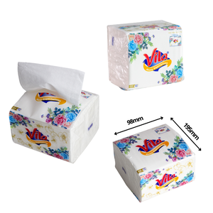 White <b>Paper</b> Small Size Facial <b>Tissue</b> 4Ply 300 Sheets with Embossing Roller Vietnam Manufacturer Custom Size - Product Image 3