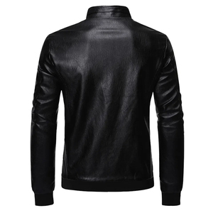 Veste Homme Décontractée Printemps en PU Gaufré Respirant à Col Montant Personnalisable – Qualité Supérieure, Écologique, Toutes Tailles – Vente en Gros - Product Image 2