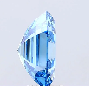 Diamante Suelto de Laboratorio de 1ct, Corte Hexagonal Azul Fantasía, Claridad VS, para Joyería - Product Image 4