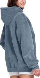 เสื้อฮู้ดดี้ผู้หญิง ผ้าฝ้าย 100% หนานุ่ม สไตล์สตรีทแวร์ สีพื้น คุณภาพสูง คอสูง สำหรับฤดูหนาว รับผลิตแบบ OEM ผลิตในปากีสถาน - Product Image 4