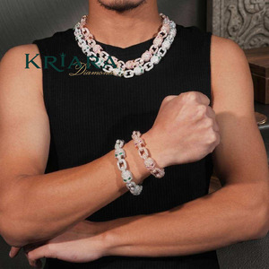 Collar de Moissanita con Diseño de Esqueleto, Chapado en Oro Rosa de 18K sobre Plata S925, Cadena de Eslabones, Joyería de Lujo Unisex para Fiestas - Product Image 5