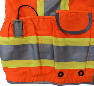 Vente Flash : Gilet de sécurité robuste bicolore pour ingénieur, avec soutien-cou rembourré et poches cargo, idéal pour les travaux lourds - Product Image 4