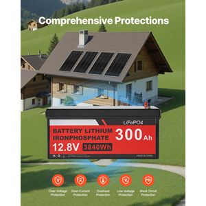 Kit completo de energía solar de 800W y 12V con 4 paneles monocristalinos de 200W, batería LiFePO4 de 12.8V y 300Ah, controlador de carga MPPT de 60A - Product Image 5