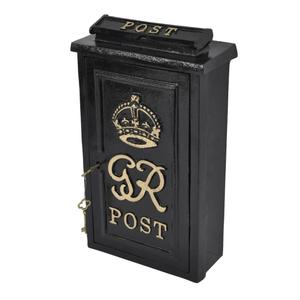 Latest Arrival Metal Mailbox For Home Black Coated Garden Farmhouse Wall Mount Newspaper Parcel Receiving Post <b>Box</b> With <b>Lock</b> - Product Image 3
