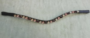 Annabelle <b>Equestrian</b> Customize size high quality Leather Browband Horse tack Accessories Best Wholesale Price brow band - Product Image 3