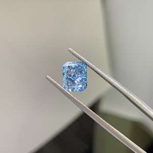 Diamant de laboratoire bleu intense taille radiant 1,60 ct certifié IGI, pureté VV1, fantaisie, en vrac, pour bijoux - Vente en gros - Product Image 1