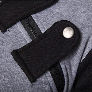 Pull à capuche en coton doux respirant avec col à bouton-pression, grande taille, dernière conception de haute qualité, vente en gros, 2023 - Product Image 3