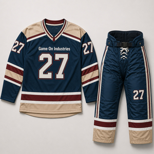 Customized OEM ODM Hockey Jersey With Padded Pants Sublimated Team Performance Sportswear Custom Pro Ice Hockey Uniform Sets - Product Image 1