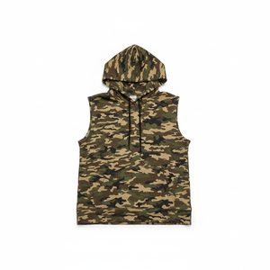 Débardeur à capuche sans manches pour femme grande taille, anti-boulochage, en mélange de polyester, style streetwear - Product Image 2