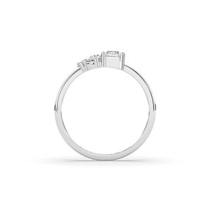 Luxeshine Women's 2Ct Lab Grown <b>Emerald</b> Diamond <b>Ring</b> VS1 IGI Certified Brilliant 925 Sterling <b>Silver</b> Yellow Rose Engagement - Product Image 6
