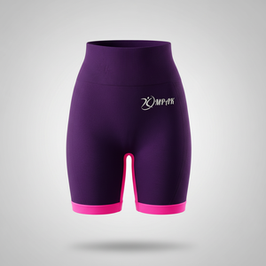 กางเกงขาสั้นออกกำลังกายเอวสูงสำหรับผู้หญิง ยกกระชับสะโพก ระบายอากาศได้ดี เหมาะสำหรับโยคะ ฟิตเนส เล่นกีฬา และสวมใส่ลำลอง - Product Image 1