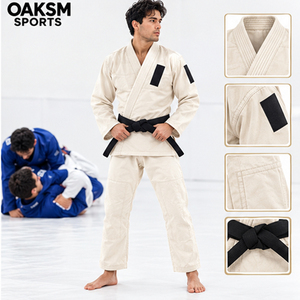 Kimono de Jiu-Jitsu en coton prérétréci de qualité supérieure, veste en tissu perlé 100% coton avec pantalon Ripstop 10oz, uniforme BJJ - Product Image 3