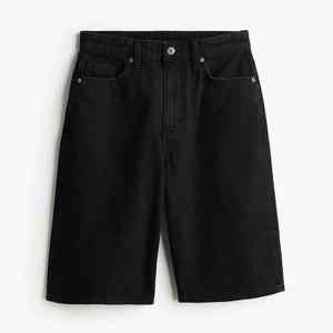 Pantalones Cortos de Mezclilla Casuales Rectos para Hombre, Estilo Vintage de Verano, con Detalles de Agujeros, Transpirables, de Secado Rápido, Azul Claro, de Alta Calidad, con Dobladillo sin Rematar - Product Image 2
