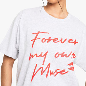 Vêtements d'été surdimensionnés pour femmes, t-shirts en coton doux et ensemble short, coton polyester, logo personnalisé, respirant, prix de gros, OEM - Product Image 6