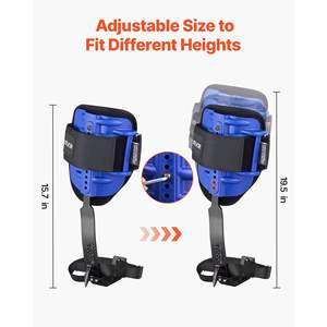 Ensemble de pointes d'escalade d'arboriste en acier robuste, capacité de charge de 350 lb, réglable en hauteur, avec sangles et harnais pour l'escalade des arbres fruitiers - Product Image 6