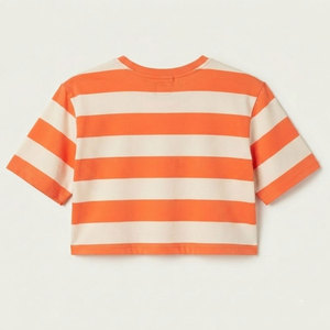 Nueva Camiseta Corta Moderna para Mujer, Diseñada para Uso Casual de Verano, con Tela 100% Algodón Transpirable y Ecológica, para Atuendos Diarios - Product Image 2