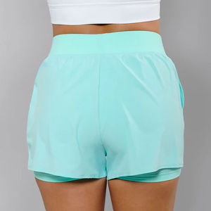 Shorts Deportivos de Tenis para Mujer, Cintura Alta, Elásticos, Transpirables, para Fitness y Running, con Bolsillos, Diseño Liso, Personalizables con Logotipo - Product Image 2