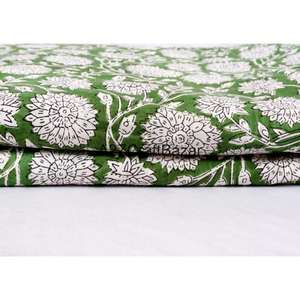 งานฝีมือรักษ์โลก ระบายอากาศได้ดี ผ้าฝ้ายแท้ 100% สำหรับผู้หญิงและเด็กผู้หญิง ลายพิมพ์บล็อกด้วยมือแบบอินเดีย ดีไซน์สวยงาม โดดเด่น ไม่ซ้ำใคร แฟชั่น - Product Image 1