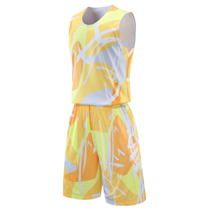 ชุดกางเกงบาสเก็ตบอลแบบกลับด้านได้พร้อมปักโลโก้ทีม ชื่อ หมายเลข และลายปักแบบ Sublimation 100% - Product Image 2