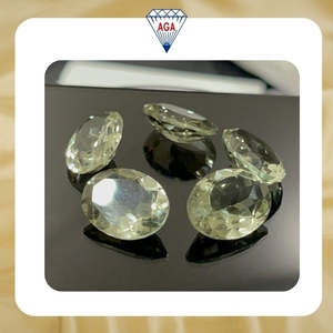 พลอยควอตซ์อเมทิสต์สีเขียวธรรมชาติทำด้วยมือพลอยหลวมตัดแบบทรงกลมทำด้วยมือสินค้าจำนวนมากพร้อมการรักษาความร้อน - Product Image 6