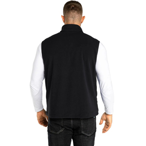 Chaleco de Forro Polar Negro con Cierre para Hombre, Cuello Alto, Sin Mangas, Estilo Casual Otoñal, Resistente al Agua, ODM - Product Image 2
