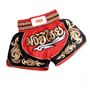 Shorts de boxe thaïlandaise et de kick-boxing en polyester satiné imprimé, design personnalisé, vente en gros, différentes couleurs - Product Image 4