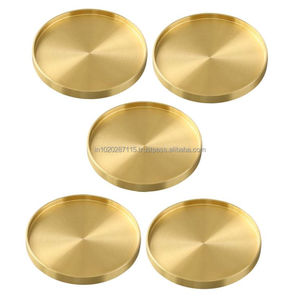 Posavasos de metal duradero resistente a la corrosión para uso diario en cocina, comedor, restaurante, cafetería, escritorio de oficina, uso decorativo - Product Image 1