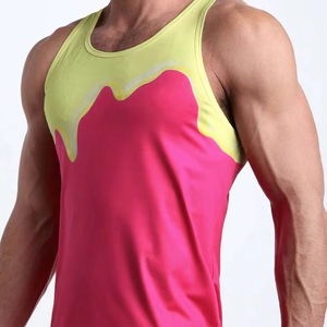 Camisetas sin Mangas de Algodón y Poliéster de Primera Calidad con Estampado por Sublimación en Color de Contraste, Ropa para Hombre, Tallas Grandes, Camisetas Transpirables para Hombre - Product Image 6