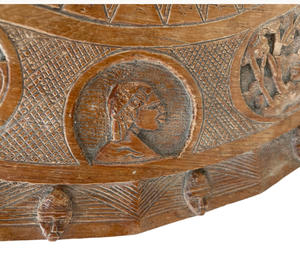 Hot Sale <b>Round</b> <b>Side</b> Wooden Hand Carved <b>Round</b> <b>Side</b> <b>Table</b> <b>Round</b> End Altar <b>Side</b> End <b>Table</b> Small Night Stand Bedside Living Room - Product Image 6