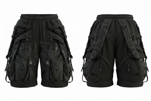Nouveau design OEM, short utilitaire tendance en coton épais, multi-poches, style streetwear, personnalisé, confortable, séchage rapide, respirant - Product Image 6