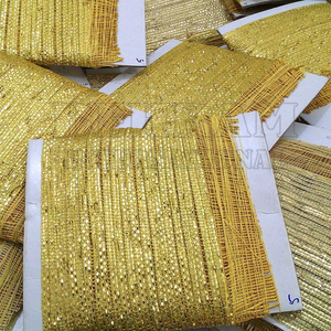 Ribete de Flecos de Oro de Primera Calidad |   Flecos de alambre metálico personalizados para pancartas, banderas, uniformes y vestimentas eclesiásticas - Product Image 6