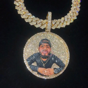 Colgantes y Dijes de Plata 925 con Moissanita VVS D Iced Out para Hombre, Joyería Fina, Certificado GRA, Letra Personalizada, Estilo Hip Hop, de Moda - Product Image 3