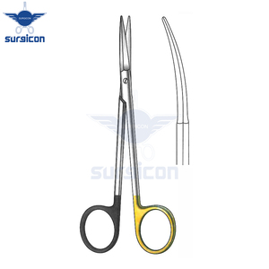 Ciseaux chirurgicaux Peck-Joseph 14 cm / 5-1/2 pouces à lame courbée et arrondie, dentelés, Super Cut TC, en acier inoxydable de qualité supérieure - Product Image 2