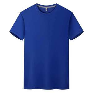 T-shirt décontracté à col rond et manches courtes pour homme, 100 % coton tricoté, écologique, respirant, couleur unie, séchage rapide, promotionnel, vente en gros à prix abordable - Product Image 2
