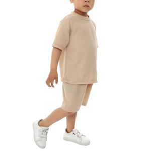 Ensemble de vêtements en coton pour petits garçons, mode estivale, t-shirt imprimé avec short, ensembles coordonnés, style décontracté, t-shirt et short pour enfants - Product Image 2