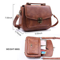 Tas Selempang Kulit Asli Kasual Unisex Bohemian Retro Bergaya Tas Kurir Ringan Portabel Klasik