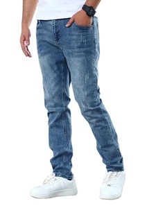Pantalon en jean décontracté pour homme, mi-extensible, adouci, de haute qualité, écologique, coupe-vent, 4 saisons - Product Image 5