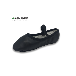 Disponible - Chaussons de danse en cuir souple pour filles Econ, couleur rose, pour toutes les saisons, semelle pleine - Product Image 2