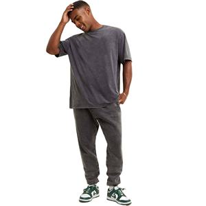 เสื้อยืดโชว์ไหล่สำหรับผู้ชายเสื้อยืดฟิตเนสผ้าฝ้าย100% ขนาดใหญ่แห้งเร็วกำหนดลายได้เอง250กรัม - Product Image 5